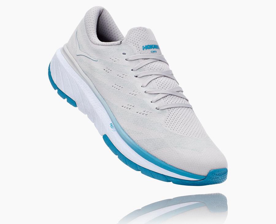 Hoka One One Tenisky Panske Biele/Modre - Cavu 3 - 95364-OCFJ